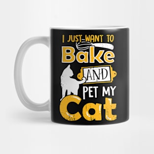 Baker Baking Lover Cat Owner Gift Mug